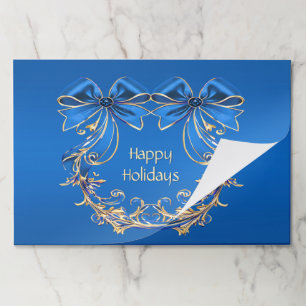 Bloc De Hojas Placemat de la Fiesta de la Flor de Oro Azul