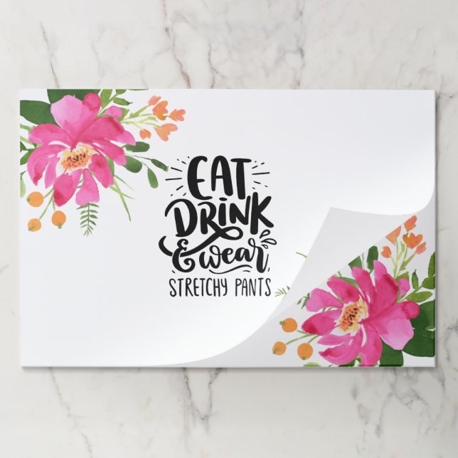 Bloc De Hojas Placemat de papel (Plegada)