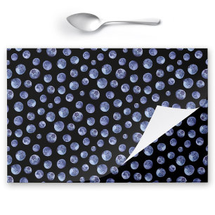 Bloc De Hojas Placemat de papel azul azul negro para la extracci