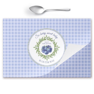 Bloc De Hojas Placemat de papel azul para el arándano azul