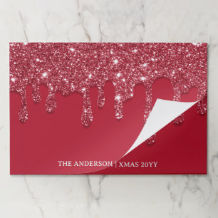 Bloc De Hojas Placemat de papel con nombre personalizado de gote