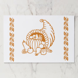 Bloc De Hojas Placemat de papel - Cuerno de abundancia