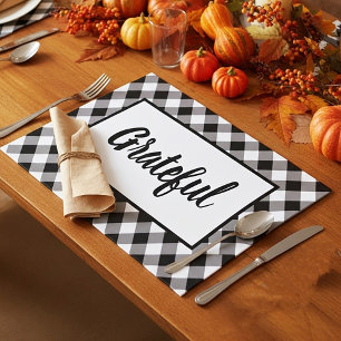 Bloc De Hojas Placemat de papel de agradecimiento