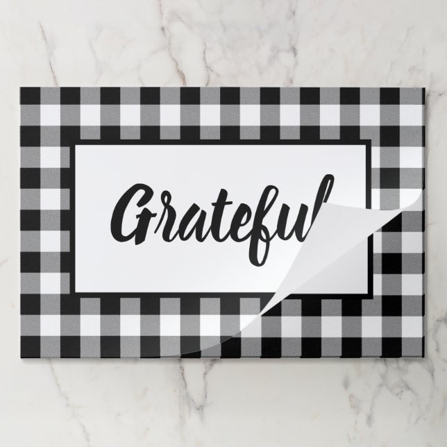 Bloc De Hojas Placemat de papel de agradecimiento (Plegada)