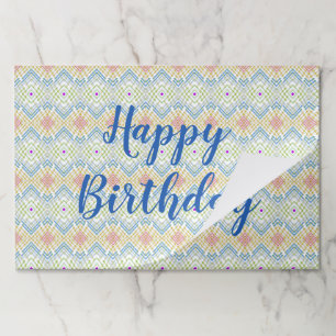 Bloc De Hojas Placemat de papel de cumpleaños 25 feliz