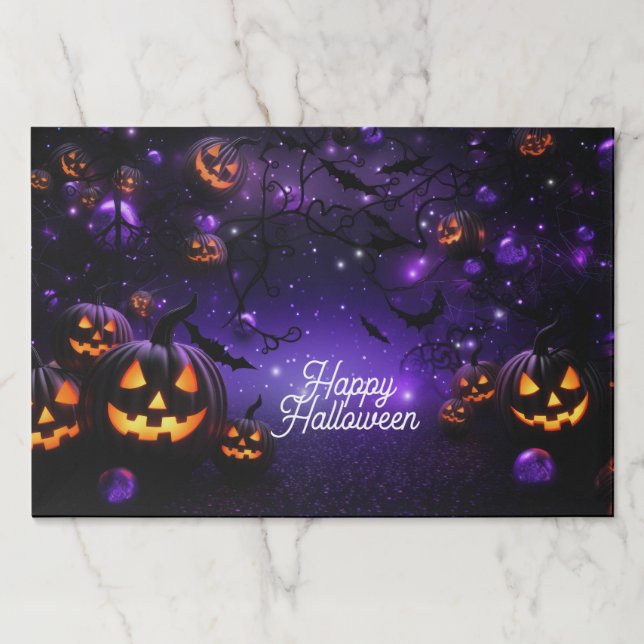 Bloc De Hojas Placemat de papel de Halloween (Anverso)