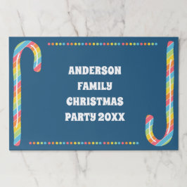 Bloc De Hojas Placemat de papel de Navidades de caña de caña de 