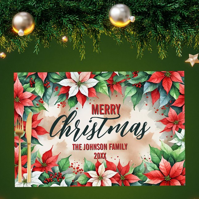 Bloc De Hojas Placemat de papel de Navidades de la Poinsettia fe (Subido por el creador)