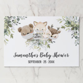 Bloc De Hojas Placemat de papel de protección social para animal