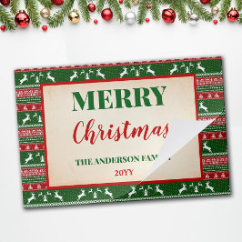 Bloc De Hojas Placemat de papel Fiesta de suéter feo para navida