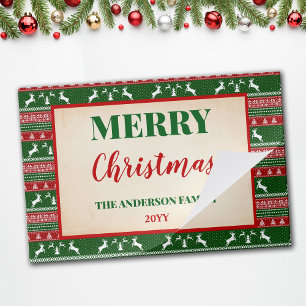 Bloc De Hojas Placemat de papel Fiesta de suéter feo para navida