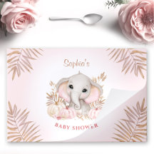 Placemat de papel lacrimógeno de calabaza rosa par