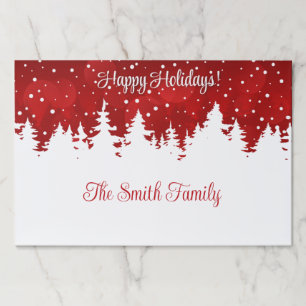 Bloc De Hojas Placemat de papel para navidades