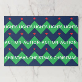 Bloc De Hojas Placemat Pad despedazado de navidades/GreenTrees d