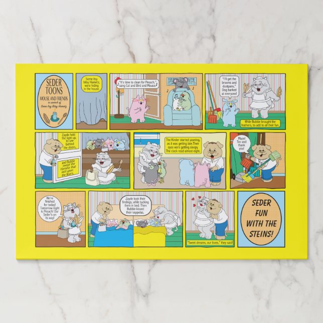 Bloc De Hojas Placemat Pads Hametz Toons (Anverso)