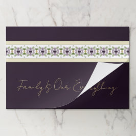 Bloc De Hojas Placemáticas De Cañón Y Papel Verde