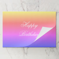 Placemáticas de papel de cumpleaños feliz de arcoi