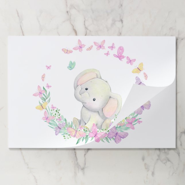 Bloc De Hojas Placemáticas de papel de cumpleaños para la ducha  (Plegada)