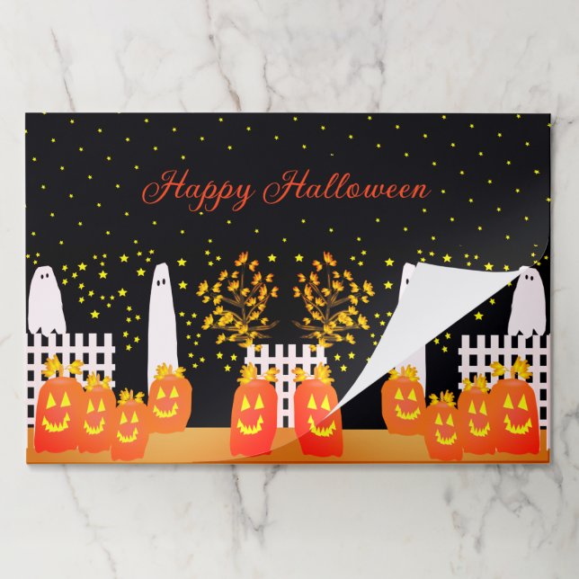 Bloc De Hojas Placemáticas de papel de Halloween (Plegada)