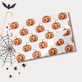 Bloc De Hojas Placemáticas de papel de Halloween con calabaza