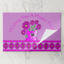 Placemáticas De Papel De Oso De Color Rosa Y Púrpu