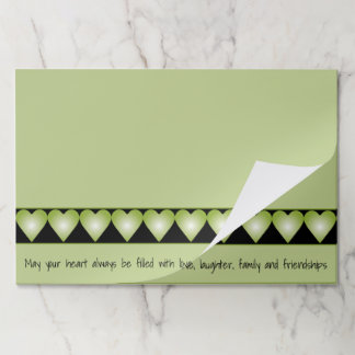 Bloc De Hojas Placemáticas de papel de personalizable