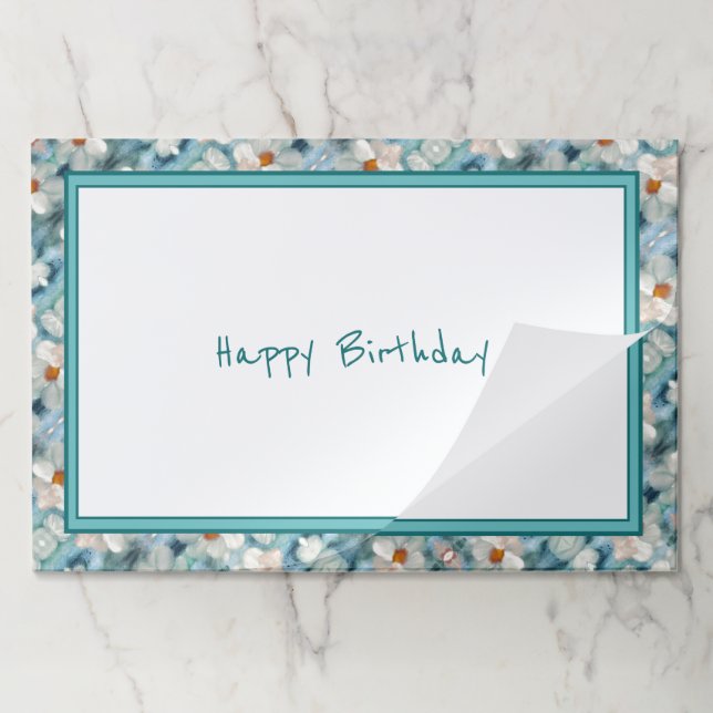 Bloc De Hojas Placemáticas de papel floral de margarita (Plegada)