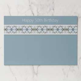 Bloc De Hojas Placemáticas de Papel Gris Azul Fundido