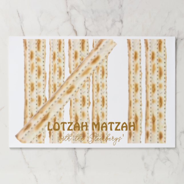 Bloc De Hojas Placemáticas de papel Lotzah Matzah de 7 días (Anverso)
