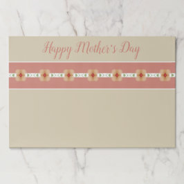 Bloc De Hojas Placemáticas De Papel Rosado Y Rosa