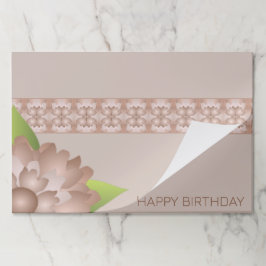 Bloc De Hojas Placemáticas modernas de papel marrón de cobre