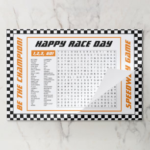 Bloc De Hojas Placemats de papel con estilo de juego