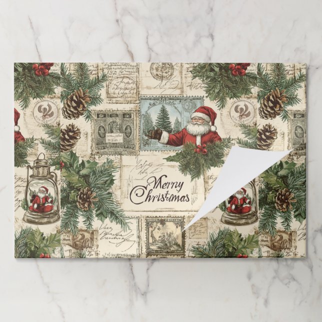 Bloc De Hojas Placemats de papel de Navidades albañiles (Plegada)