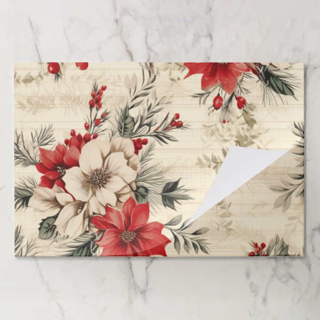 Bloc De Hojas Placemats de papel de Navidades albañiles (Plegada)