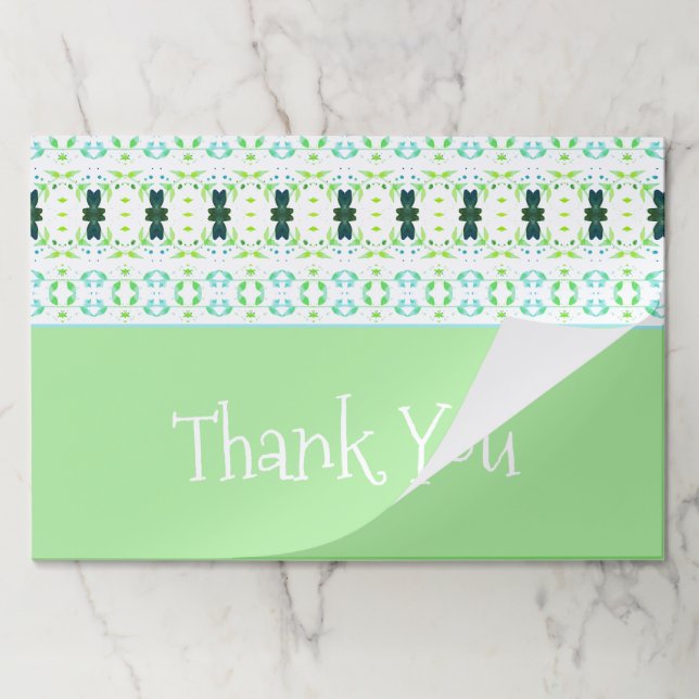 Bloc De Hojas Placemats de papel decorativo de 25 piezas (Plegada)