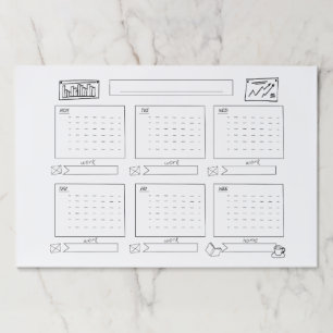 Bloc De Hojas Planificador de la semana