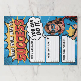 Bloc De Hojas Planificador de superhéroes motivacionales