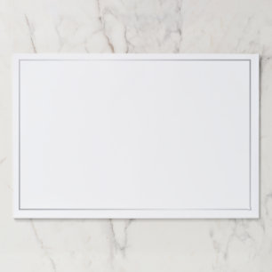 Bloc De Hojas Plata en blanco