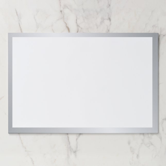 Bloc De Hojas Plata en blanco (Anverso)