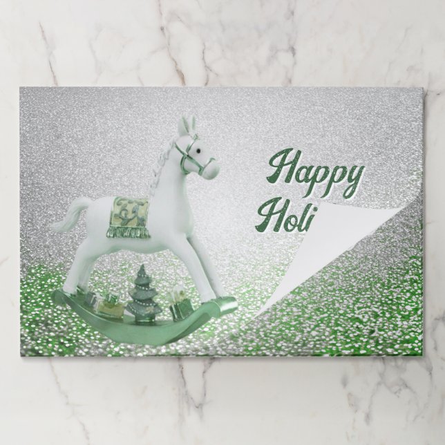 Bloc De Hojas Plátano de tiro de caza blanco para caballos de ro (Plegada)