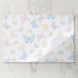 Bloc De Hojas Posavasos de papel de mariposa