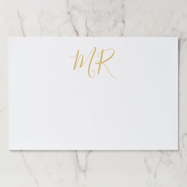 Bloc De Hojas Professional Classical Monogram Minimalist Plain (Anverso)