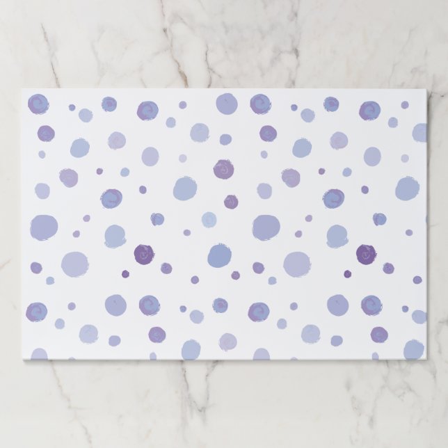 Bloc De Hojas puntos de polka pintados a mano (Anverso)