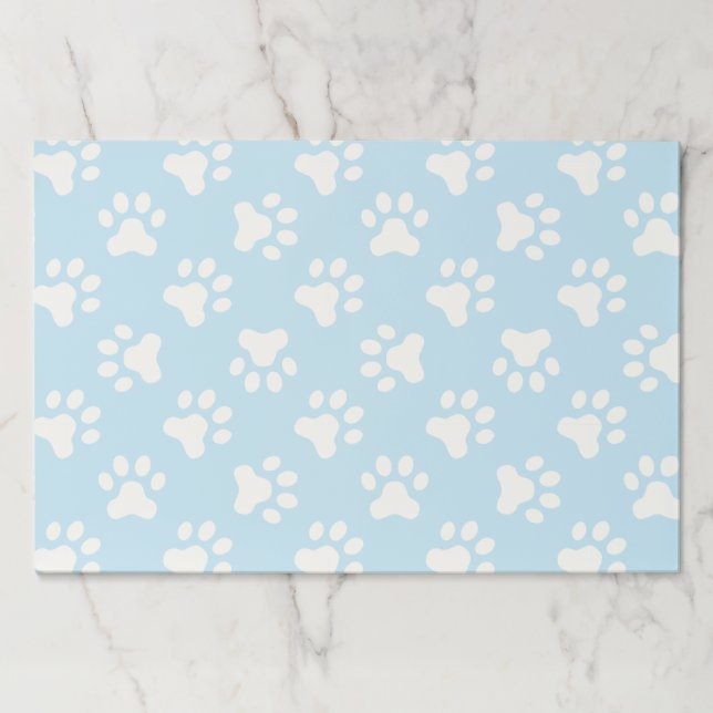 Bloc De Hojas Puppy blue paw imprime las plazas de la fiesta de  (Anverso)