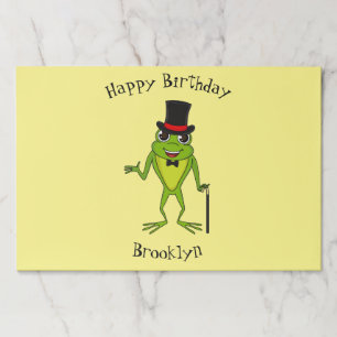 Bloc De Hojas Rana divertida con personalizado de sombrero super