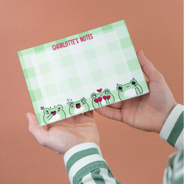 Bloc De Hojas Rana Personalizado de manga personalizada Green Cu (Subido por el creador)