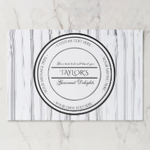 Restaurante personalizado en blanco y negro