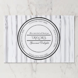 Bloc De Hojas Restaurante personalizado en blanco y negro