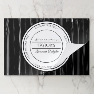 Bloc De Hojas Restaurante personalizado en blanco y negro