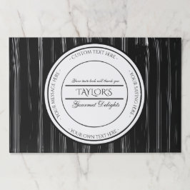 Bloc De Hojas Restaurante personalizado en blanco y negro